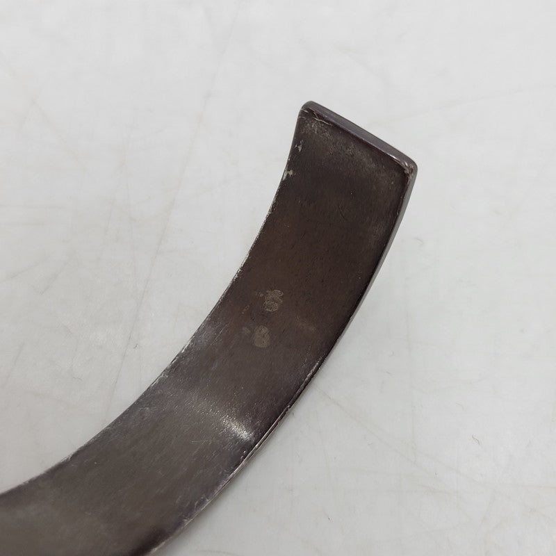 【現状渡し品】【メンズ】 GOD SUNS ゴッドサンズ PT900メタル付き 12mm 平打ちバングル アクセサリー 192-260310-as-15-izu カラー：シルバー 万代Net店