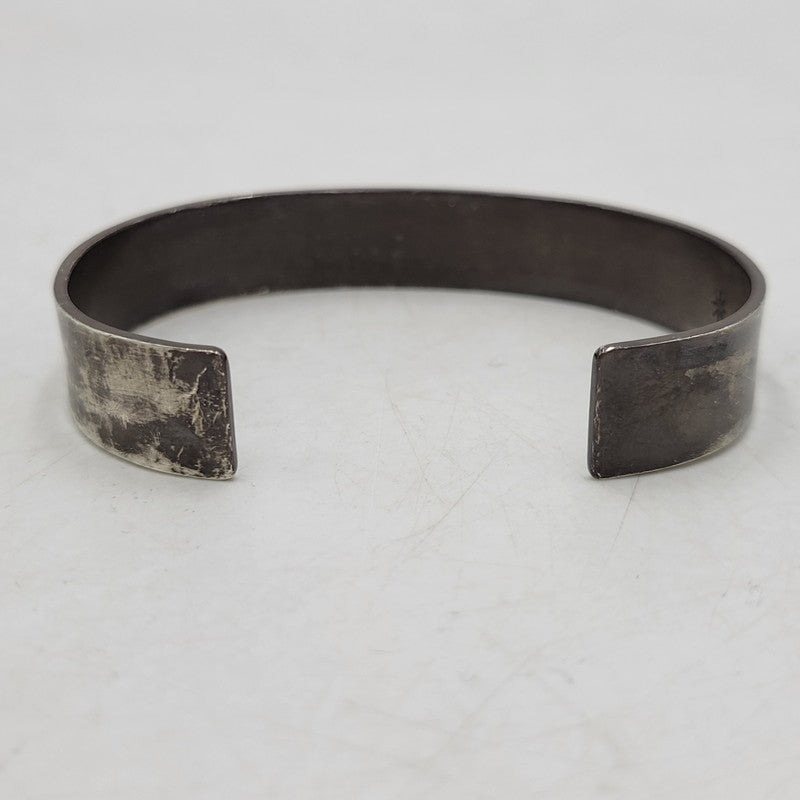 【現状渡し品】【メンズ】 GOD SUNS ゴッドサンズ PT900メタル付き 12mm 平打ちバングル アクセサリー 192-260310-as-15-izu カラー：シルバー 万代Net店