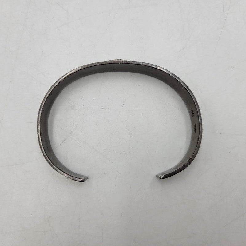 【現状渡し品】【メンズ】 GOD SUNS ゴッドサンズ PT900メタル付き 12mm 平打ちバングル アクセサリー 192-260310-as-15-izu カラー：シルバー 万代Net店