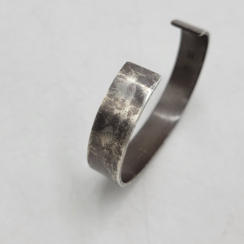 【現状渡し品】【メンズ】 GOD SUNS ゴッドサンズ PT900メタル付き 12mm 平打ちバングル アクセサリー 192-260310-as-15-izu カラー：シルバー 万代Net店