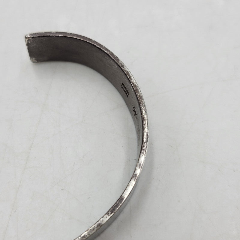 【現状渡し品】【メンズ】 GOD SUNS ゴッドサンズ PT900メタル付き 12mm 平打ちバングル アクセサリー 192-260310-as-15-izu カラー：シルバー 万代Net店