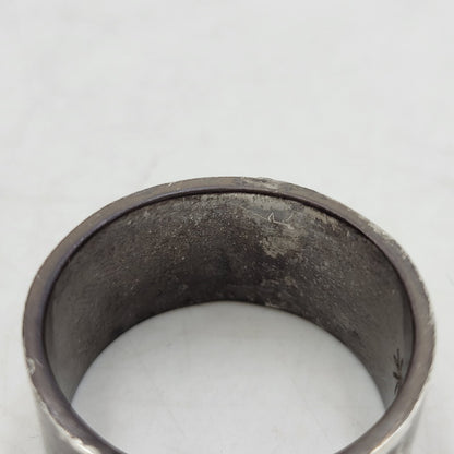 【現状渡し品】【メンズ】 GOD SUNS ゴッドサンズ PT900メタル付き 12mm 平打ちリング 指輪 アクセサリー 192-260310-as-16-izu サイズ：25号 カラー：シルバー 万代Net店