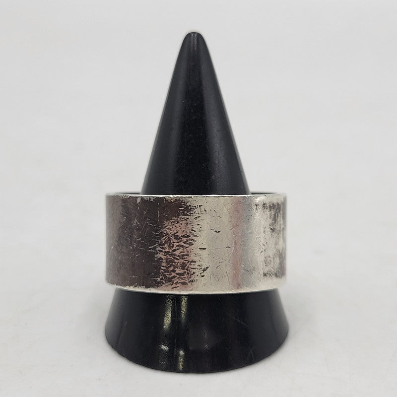 【現状渡し品】【メンズ】 GOD SUNS ゴッドサンズ PT900メタル付き 12mm 平打ちリング 指輪 アクセサリー 192-260310-as-16-izu サイズ：25号 カラー：シルバー 万代Net店