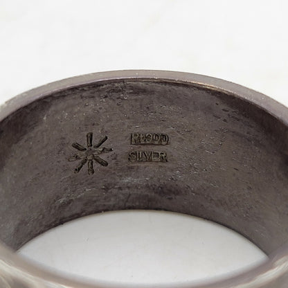 【現状渡し品】【メンズ】 GOD SUNS ゴッドサンズ PT900メタル付き 12mm 平打ちリング 指輪 アクセサリー 192-260310-as-16-izu サイズ：25号 カラー：シルバー 万代Net店