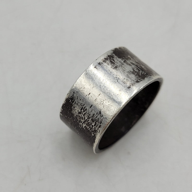 【現状渡し品】【メンズ】 GOD SUNS ゴッドサンズ PT900メタル付き 12mm 平打ちリング 指輪 アクセサリー 192-260310-as-16-izu サイズ：25号 カラー：シルバー 万代Net店