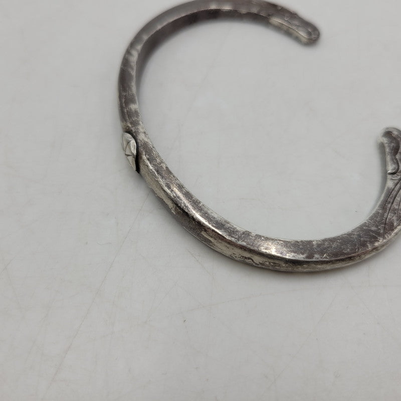 【現状渡し品】【メンズ】 GOD SUNS ゴッドサンズ 8mm EAGLE FACE BANGLE イーグル フェイス バングル PTメタル付き アクセサリー 192-260310-as-14-izu カラー：シルバー 万代Net店