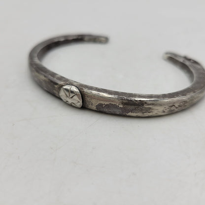 【現状渡し品】【メンズ】 GOD SUNS ゴッドサンズ 8mm EAGLE FACE BANGLE イーグル フェイス バングル PTメタル付き アクセサリー 192-260310-as-14-izu カラー：シルバー 万代Net店