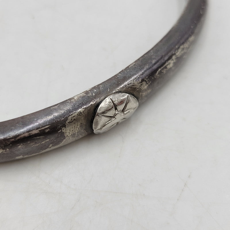 【現状渡し品】【メンズ】 GOD SUNS ゴッドサンズ 8mm EAGLE FACE BANGLE イーグル フェイス バングル PTメタル付き アクセサリー 192-260310-as-14-izu カラー：シルバー 万代Net店