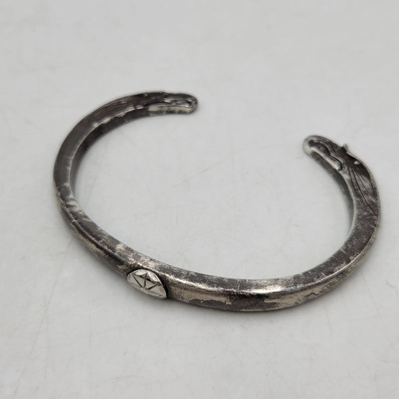 【現状渡し品】【メンズ】 GOD SUNS ゴッドサンズ 8mm EAGLE FACE BANGLE イーグル フェイス バングル PTメタル付き アクセサリー 192-260310-as-14-izu カラー：シルバー 万代Net店
