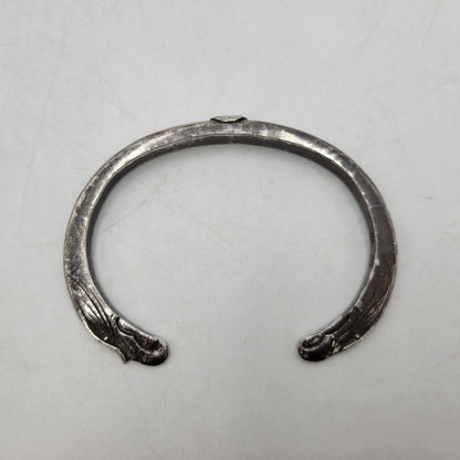 【現状渡し品】【メンズ】 GOD SUNS ゴッドサンズ 8mm EAGLE FACE BANGLE イーグル フェイス バングル PTメタル付き アクセサリー 192-260310-as-14-izu カラー：シルバー 万代Net店