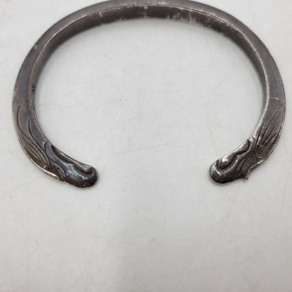 【現状渡し品】【メンズ】 GOD SUNS ゴッドサンズ 8mm EAGLE FACE BANGLE イーグル フェイス バングル PTメタル付き アクセサリー 192-260310-as-14-izu カラー：シルバー 万代Net店