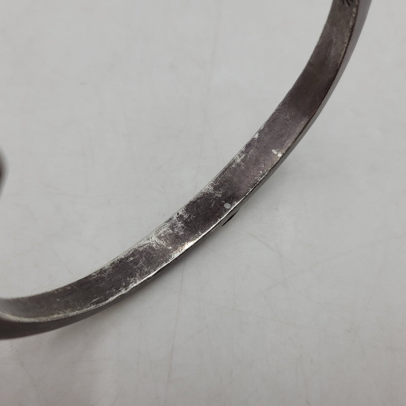 【現状渡し品】【メンズ】 GOD SUNS ゴッドサンズ 8mm EAGLE FACE BANGLE イーグル フェイス バングル PTメタル付き アクセサリー 192-260310-as-14-izu カラー：シルバー 万代Net店