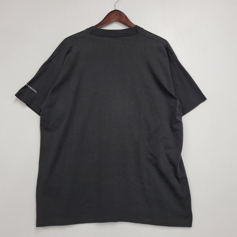【中古品】【メンズ】 UNITED AIRLINES ユナイテッド航空 両シングル COMPANY SS TEE カンパニー ショートスリーブ Tシャツ トップス 146-260315-kh-16-izu カラー：ブラック 万代Net店