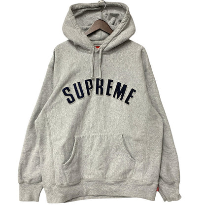 【中古品】【メンズ】 Supreme シュプリーム PEARL LOGO HOODED SWEATSHIRT パール ロゴ フーデッド スウェットシャツ パーカー 長袖 トップス 149-260310-as-03-izu サイズ：L カラー：グレー 万代Net店