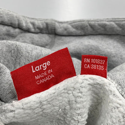 【中古品】【メンズ】 Supreme シュプリーム PEARL LOGO HOODED SWEATSHIRT パール ロゴ フーデッド スウェットシャツ パーカー 長袖 トップス 149-260310-as-03-izu サイズ：L カラー：グレー 万代Net店