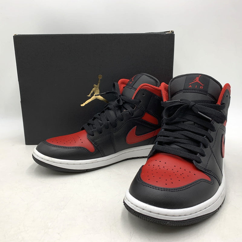 【中古品】【メンズ/レディース】 DQ8426-067 AIR JORDAN 1 MID エア ジョーダン ワン ミッド スニーカー シューズ 靴 160-260311-cs-01-izu サイズ：26cm カラー：BLACK/VARSITY RED-SUMMIT WHITE 万代Net店