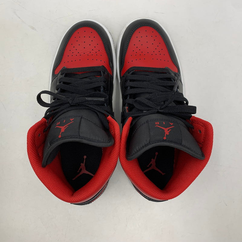 【中古品】【メンズ/レディース】 DQ8426-067 AIR JORDAN 1 MID エア ジョーダン ワン ミッド スニーカー シューズ 靴 160-260311-cs-01-izu サイズ：26cm カラー：BLACK/VARSITY RED-SUMMIT WHITE 万代Net店