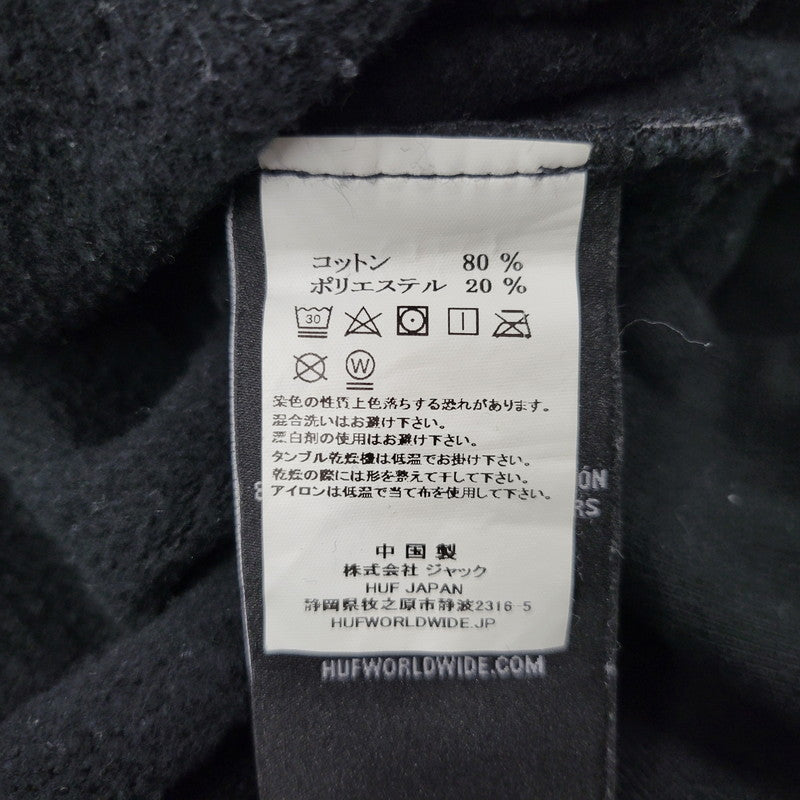 【中古品】【メンズ】 HUF ハフ ESSENTIALS TT P/O HOODIE エッセンシャル トリプルトライアングル プルオーバー フーディー パーカー トップス 142-260315-kh-17-izu サイズ：S カラー：ブラック 万代Net店