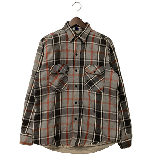【現状渡し品】【メンズ】 三角タグ QUILTING LINER FLANNEL SHIRT キルティング ライナー フランネル シャツ トップス 146-260311-kh-03-izu サイズ：M カラー：マルチ 万代Net店