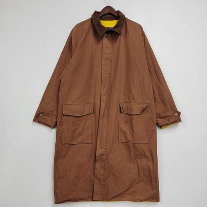 【中古品】【メンズ】 MARLBORO マルボロ 90S COTTON RAINCOAT WITH PVC BACKING コットン レインコート ウィズ ピーブイシー バッキング アウター 146-260317-cs-04-izu サイズ：M カラー：イエロー/ブラウン 万代Net店