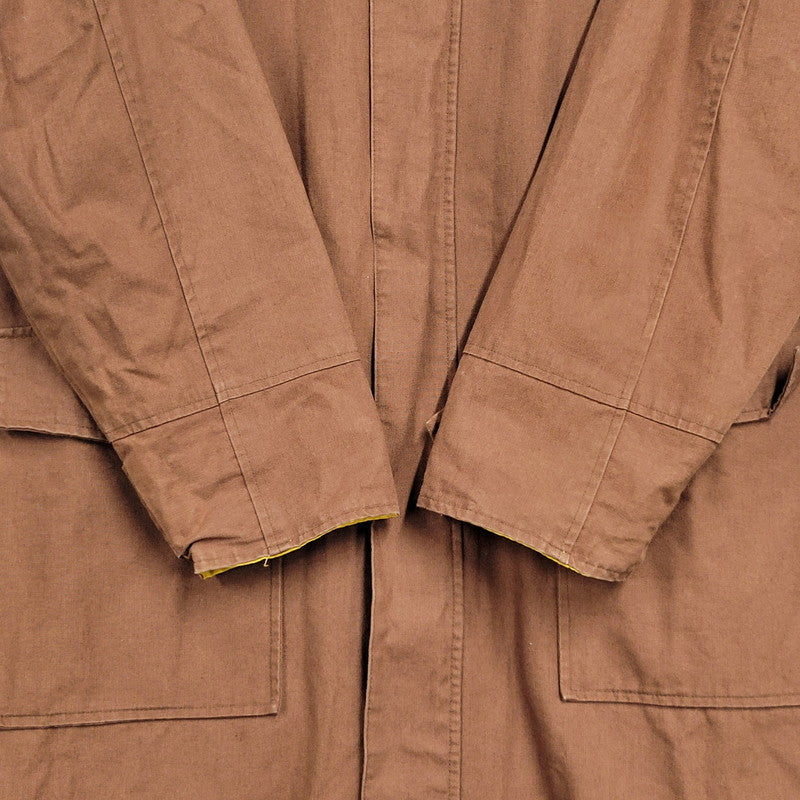 【中古品】【メンズ】 MARLBORO マルボロ 90S COTTON RAINCOAT WITH PVC BACKING コットン レインコート ウィズ ピーブイシー バッキング アウター 146-260317-cs-04-izu サイズ：M カラー：イエロー/ブラウン 万代Net店