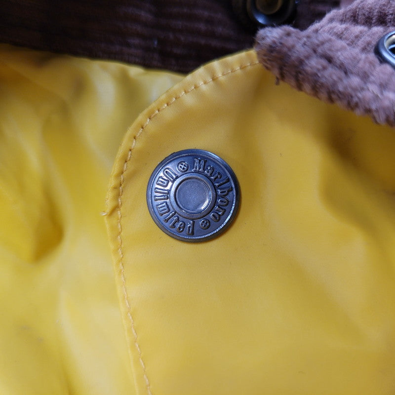 【中古品】【メンズ】 MARLBORO マルボロ 90S COTTON RAINCOAT WITH PVC BACKING コットン レインコート ウィズ ピーブイシー バッキング アウター 146-260317-cs-04-izu サイズ：M カラー：イエロー/ブラウン 万代Net店