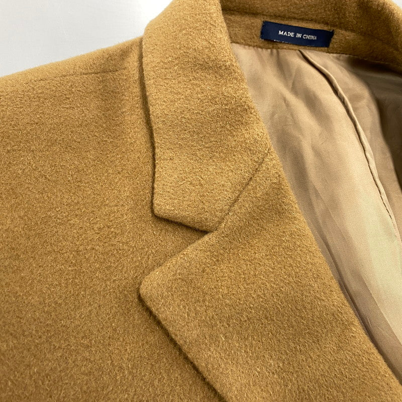 【中古品】【メンズ】 AMICALE CASHMERE BLEND WOOL CHESTER COAT アミカル カシミヤ ブレンド ウール チェスターコート アウター 146-260311-kh-09-izu サイズ：42R カラー：キャメル 万代Net店