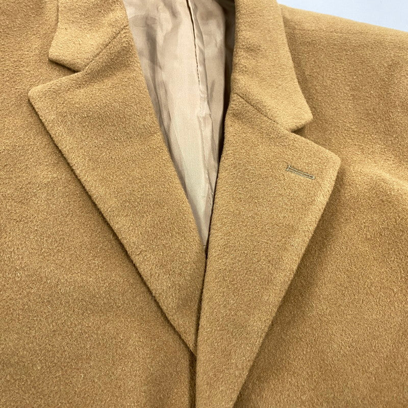 【中古品】【メンズ】 AMICALE CASHMERE BLEND WOOL CHESTER COAT アミカル カシミヤ ブレンド ウール チェスターコート アウター 146-260311-kh-09-izu サイズ：42R カラー：キャメル 万代Net店