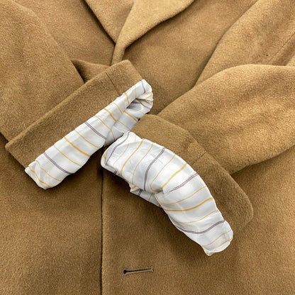 【中古品】【メンズ】 AMICALE CASHMERE BLEND WOOL CHESTER COAT アミカル カシミヤ ブレンド ウール チェスターコート アウター 146-260311-kh-09-izu サイズ：42R カラー：キャメル 万代Net店