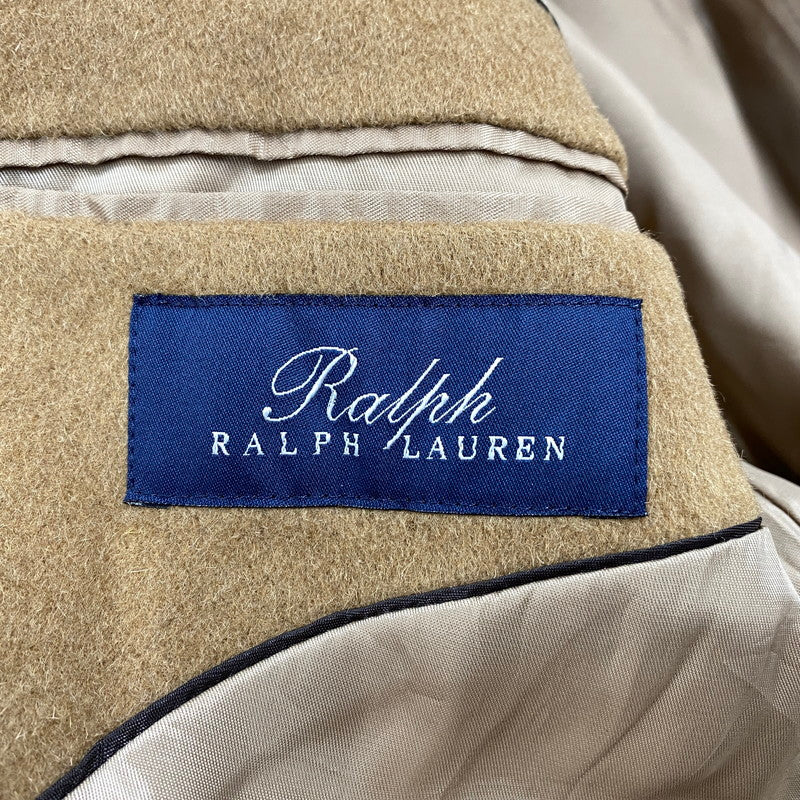 【中古品】【メンズ】 AMICALE CASHMERE BLEND WOOL CHESTER COAT アミカル カシミヤ ブレンド ウール チェスターコート アウター 146-260311-kh-09-izu サイズ：42R カラー：キャメル 万代Net店