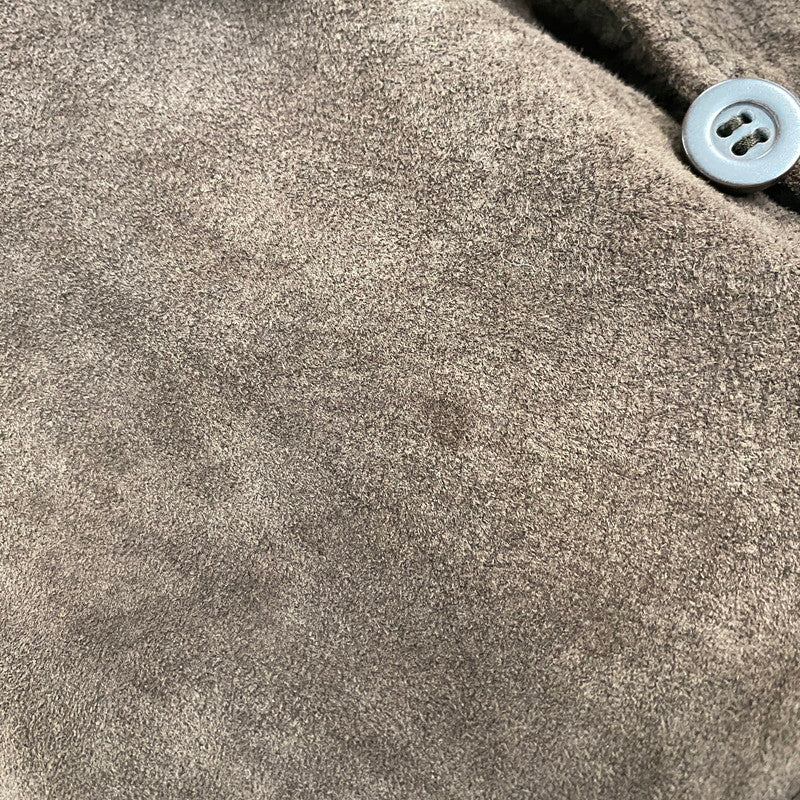 【中古品】【メンズ】 ST.JOHN'S BAY セントジョンズベイ SUEDE LEATHER SHIRT JACKET スエードレザー シャツジャケット 146-260316-as-09-izu サイズ：M カラー：ブラウン 万代Net店