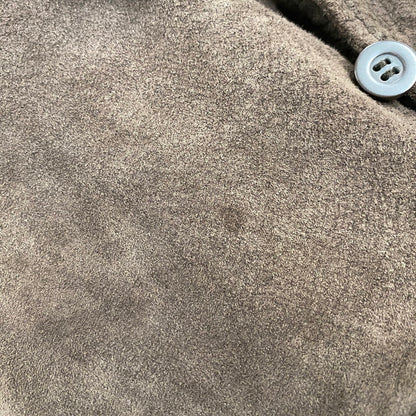 【中古品】【メンズ】 ST.JOHN'S BAY セントジョンズベイ SUEDE LEATHER SHIRT JACKET スエードレザー シャツジャケット 146-260316-as-09-izu サイズ：M カラー：ブラウン 万代Net店