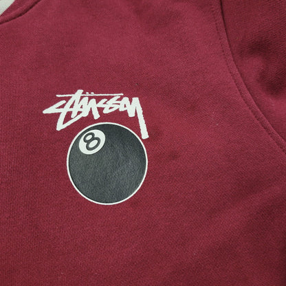 【中古品】【メンズ】 OLD STUSSY オールド ステューシー 8 BALL LETTERMAN JACKET エイトボール レターマン ジャケット アウター 142-260317-cs-02-izu サイズ：M カラー：レッド系 万代Net店