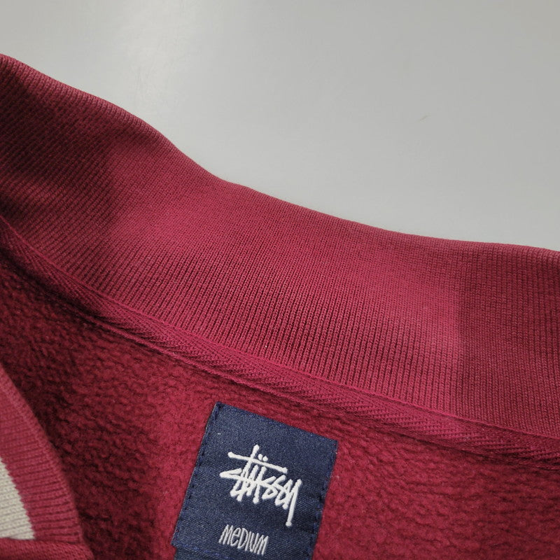 【中古品】【メンズ】 OLD STUSSY オールド ステューシー 8 BALL LETTERMAN JACKET エイトボール レターマン ジャケット アウター 142-260317-cs-02-izu サイズ：M カラー：レッド系 万代Net店