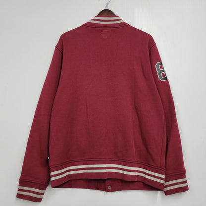 【中古品】【メンズ】 OLD STUSSY オールド ステューシー 8 BALL LETTERMAN JACKET エイトボール レターマン ジャケット アウター 142-260317-cs-02-izu サイズ：M カラー：レッド系 万代Net店