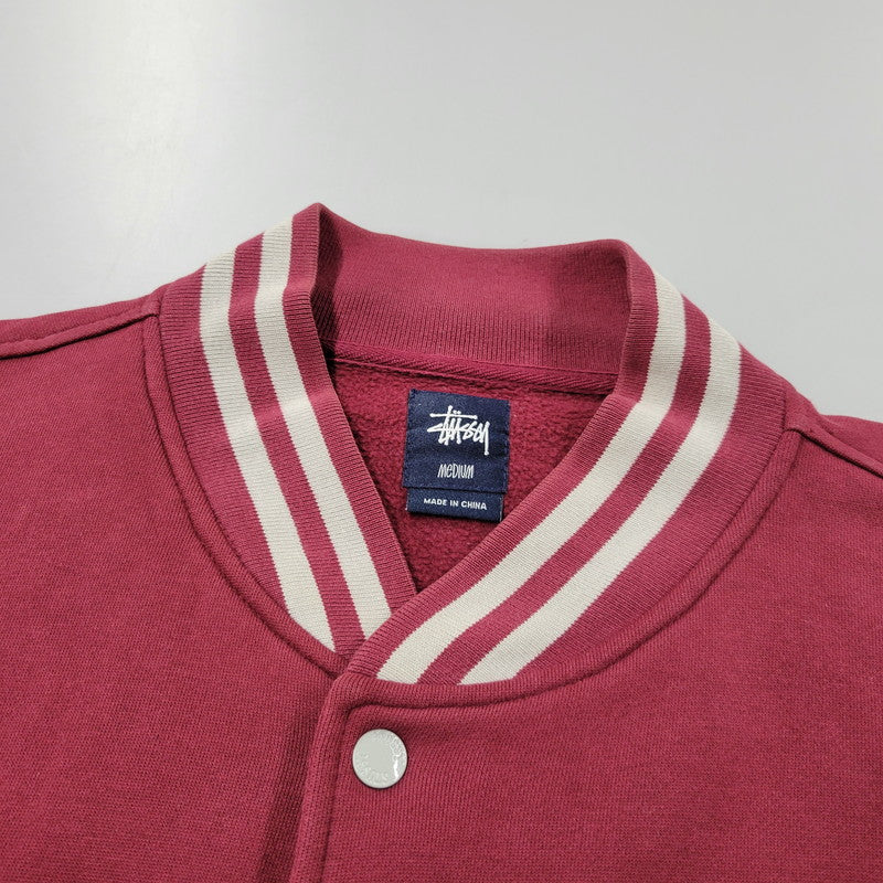 【中古品】【メンズ】 OLD STUSSY オールド ステューシー 8 BALL LETTERMAN JACKET エイトボール レターマン ジャケット アウター 142-260317-cs-02-izu サイズ：M カラー：レッド系 万代Net店