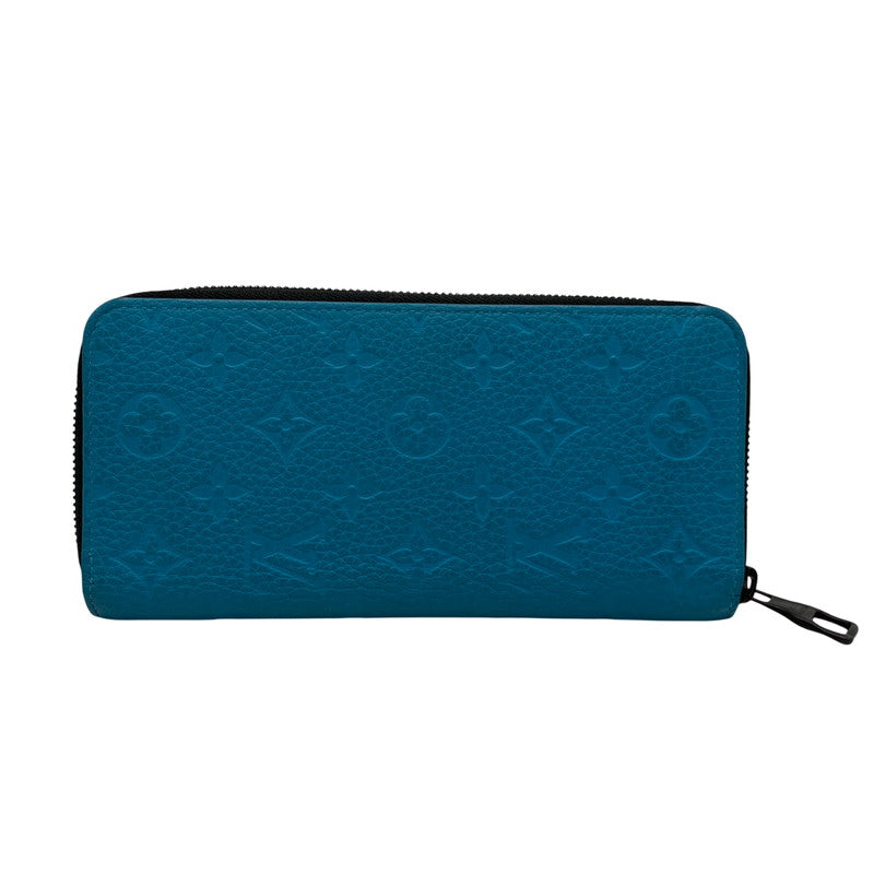【中古品】【メンズ/レディース】 LOUIS VUITTON ルイ・ヴィトン M69048 ヴェルティカル トリヨンレザー ジッピーウォレット 財布 長財布 179-260311-cs-04-izu カラー：ターコイズ 万代Net店