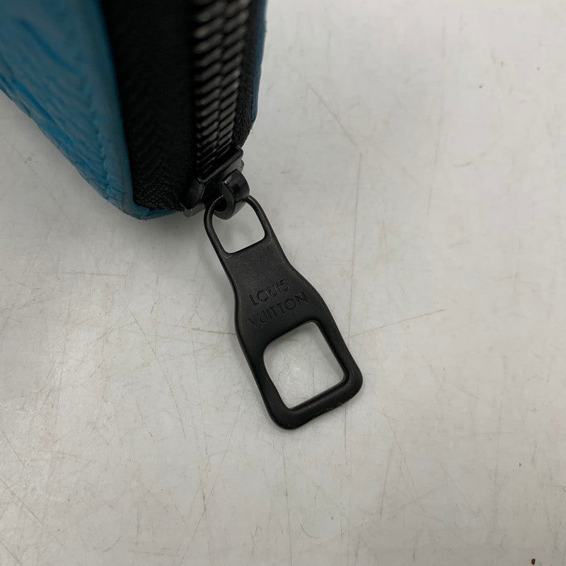 【中古品】【メンズ/レディース】 LOUIS VUITTON ルイ・ヴィトン M69048 ヴェルティカル トリヨンレザー ジッピーウォレット 財布 長財布 179-260311-cs-04-izu カラー：ターコイズ 万代Net店