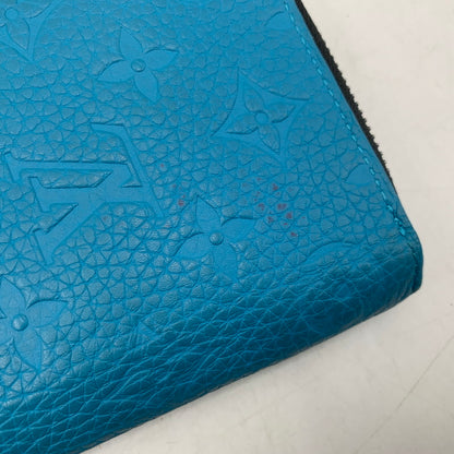 【中古品】【メンズ/レディース】 LOUIS VUITTON ルイ・ヴィトン M69048 ヴェルティカル トリヨンレザー ジッピーウォレット 財布 長財布 179-260311-cs-04-izu カラー：ターコイズ 万代Net店