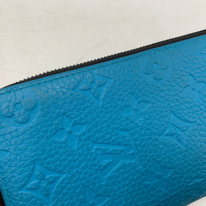 【中古品】【メンズ/レディース】 LOUIS VUITTON ルイ・ヴィトン M69048 ヴェルティカル トリヨンレザー ジッピーウォレット 財布 長財布 179-260311-cs-04-izu カラー：ターコイズ 万代Net店