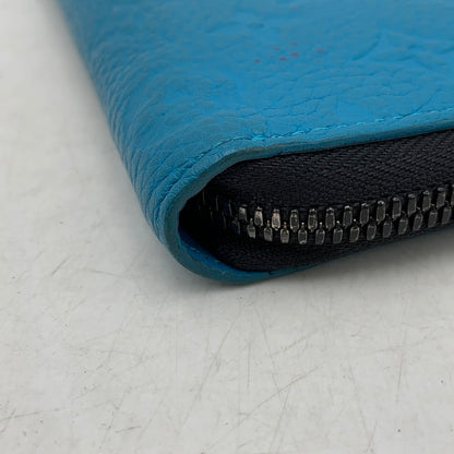 【中古品】【メンズ/レディース】 LOUIS VUITTON ルイ・ヴィトン M69048 ヴェルティカル トリヨンレザー ジッピーウォレット 財布 長財布 179-260311-cs-04-izu カラー：ターコイズ 万代Net店