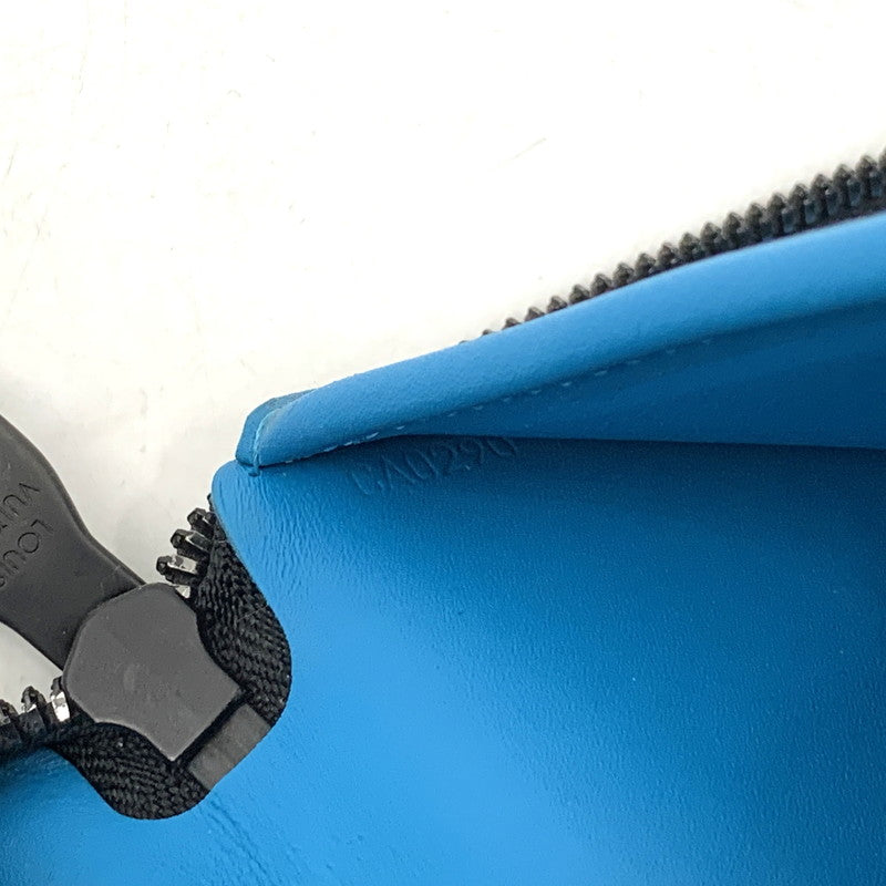 【中古品】【メンズ/レディース】 LOUIS VUITTON ルイ・ヴィトン M69048 ヴェルティカル トリヨンレザー ジッピーウォレット 財布 長財布 179-260311-cs-04-izu カラー：ターコイズ 万代Net店