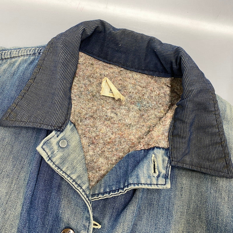 【中古品】【メンズ】 BIG MAC ビッグマック CORDUROY COLLAR BLANKET LINER DENIM COVERALL コーデュロイ カラー ブランケット ライナー デニム カバーオール アウター 146-260311-kh-04-izu カラー：インディゴ 万代Net店