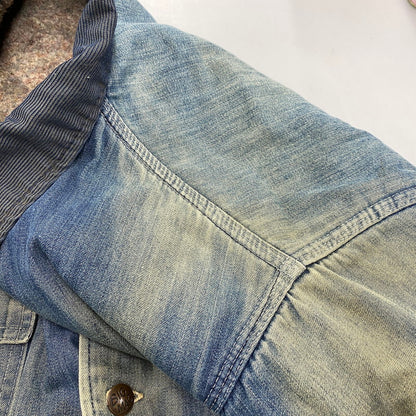 【中古品】【メンズ】 BIG MAC ビッグマック CORDUROY COLLAR BLANKET LINER DENIM COVERALL コーデュロイ カラー ブランケット ライナー デニム カバーオール アウター 146-260311-kh-04-izu カラー：インディゴ 万代Net店