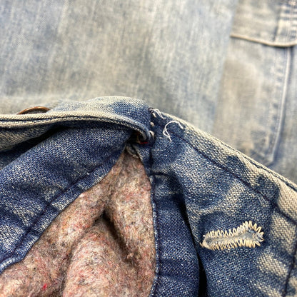 【中古品】【メンズ】 BIG MAC ビッグマック CORDUROY COLLAR BLANKET LINER DENIM COVERALL コーデュロイ カラー ブランケット ライナー デニム カバーオール アウター 146-260311-kh-04-izu カラー：インディゴ 万代Net店
