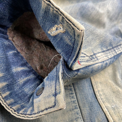 【中古品】【メンズ】 BIG MAC ビッグマック CORDUROY COLLAR BLANKET LINER DENIM COVERALL コーデュロイ カラー ブランケット ライナー デニム カバーオール アウター 146-260311-kh-04-izu カラー：インディゴ 万代Net店