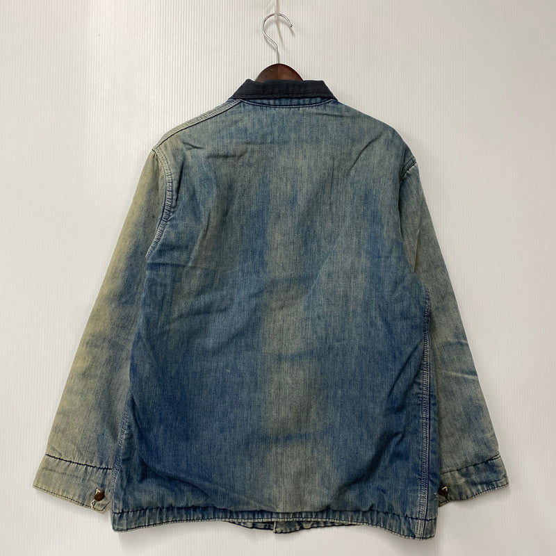 【中古品】【メンズ】 BIG MAC ビッグマック CORDUROY COLLAR BLANKET LINER DENIM COVERALL コーデュロイ カラー ブランケット ライナー デニム カバーオール アウター 146-260311-kh-04-izu カラー：インディゴ 万代Net店