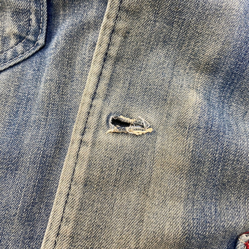 【中古品】【メンズ】 BIG MAC ビッグマック CORDUROY COLLAR BLANKET LINER DENIM COVERALL コーデュロイ カラー ブランケット ライナー デニム カバーオール アウター 146-260311-kh-04-izu カラー：インディゴ 万代Net店