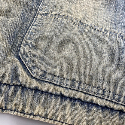 【中古品】【メンズ】 BIG MAC ビッグマック CORDUROY COLLAR BLANKET LINER DENIM COVERALL コーデュロイ カラー ブランケット ライナー デニム カバーオール アウター 146-260311-kh-04-izu カラー：インディゴ 万代Net店