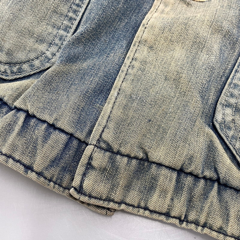 【中古品】【メンズ】 BIG MAC ビッグマック CORDUROY COLLAR BLANKET LINER DENIM COVERALL コーデュロイ カラー ブランケット ライナー デニム カバーオール アウター 146-260311-kh-04-izu カラー：インディゴ 万代Net店